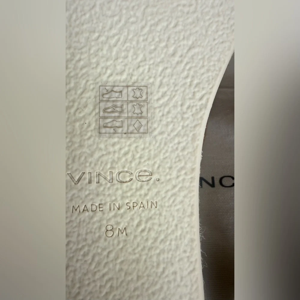 Vince Suede Tan Espadrille Platform Slides NWOT Size 8 - Picture 8 of 10